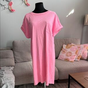 GAP Bright Pink Midi Dress